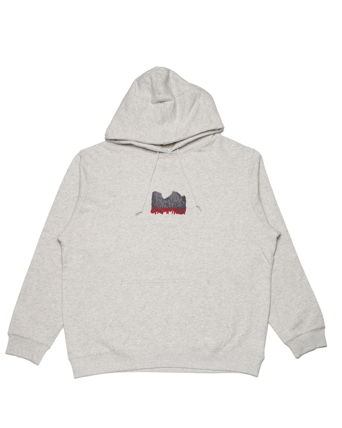 GRAMICCI◆Yosemite Embroidered Pullover Hoodie/M/GRY/G2FU-J074 Gramicci YOSEMITE EMBROIDERED HOODED SWEATSHIRT | G2FU-J074